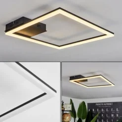 hofstein Plafonnier Taleta LED Noir, 1 lumière