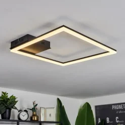 hofstein Plafonnier Taleta LED Noir, 1 lumière