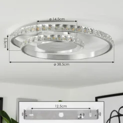 hofstein Plafonnier Tanganheira LED Aluminium, 1 lumière