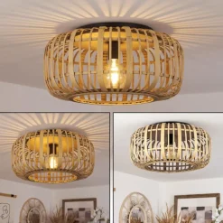 Luminaires Scandinaves-hofstein Plafonnier Teheran Noir, 1 lumière