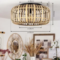 Luminaires Scandinaves-hofstein Plafonnier Teheran Noir, 1 lumière