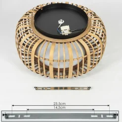 Luminaires Scandinaves-hofstein Plafonnier Teheran Noir, 1 lumière