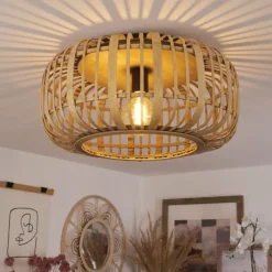 Luminaires Scandinaves-hofstein Plafonnier Teheran Noir, 1 lumière