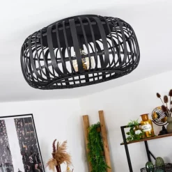 Luminaires Scandinaves-hofstein Plafonnier Teheran Noir, 1 lumière