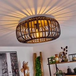 Luminaires Scandinaves-hofstein Plafonnier Teheran Noir, 1 lumière