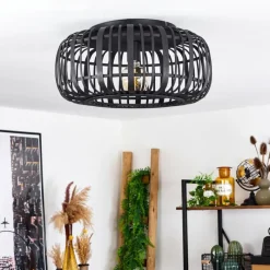 Luminaires Scandinaves-hofstein Plafonnier Teheran Noir, 1 lumière