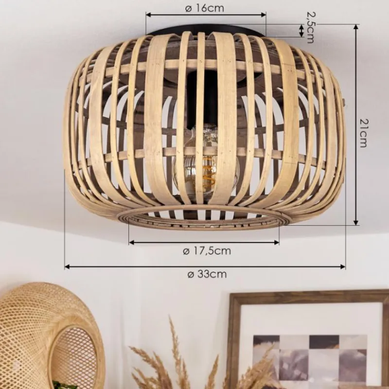 Luminaires Scandinaves-hofstein Plafonnier Teheran Noir, 1 lumière