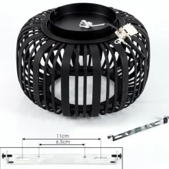 Luminaires Scandinaves-hofstein Plafonnier Teheran Noir, 1 lumière