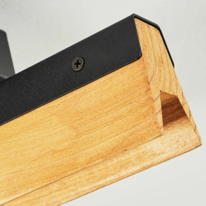 Luminaires Scandinaves-hofstein Plafonnier Teira LED Écru, Noir, 2 lumières