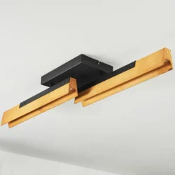 Luminaires Scandinaves-hofstein Plafonnier Teira LED Écru, Noir, 2 lumières