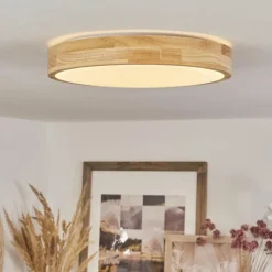 Luminaires Scandinaves-hofstein Plafonnier Thibouville LED Blanc, 1 lumière