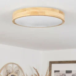 Luminaires Scandinaves-hofstein Plafonnier Thibouville LED Blanc, 1 lumière