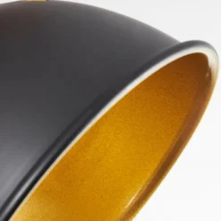 Lampes Dorées-hofstein Plafonnier Tina Chrome, Bois foncé, Noir, 3 lumières