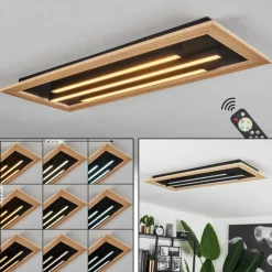 hofstein Plafonnier Tojeirinha LED Écru, Noir, 2 lumières