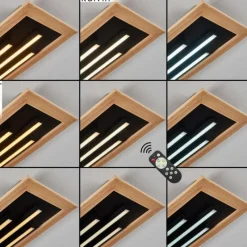 hofstein Plafonnier Tojeirinha LED Écru, Noir, 2 lumières