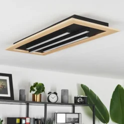 hofstein Plafonnier Tojeirinha LED Écru, Noir, 2 lumières