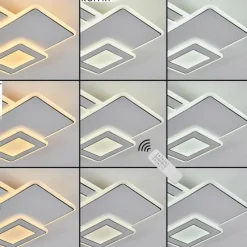 hofstein Plafonnier Tomazes LED Blanc, 1 lumière, Télécommandes