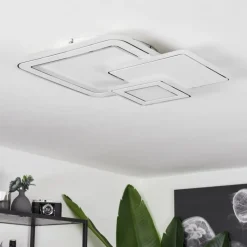 hofstein Plafonnier Tomazes LED Blanc, 1 lumière, Télécommandes