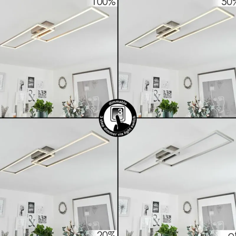 hofstein Plafonnier Torres LED Blanc, 1 lumière