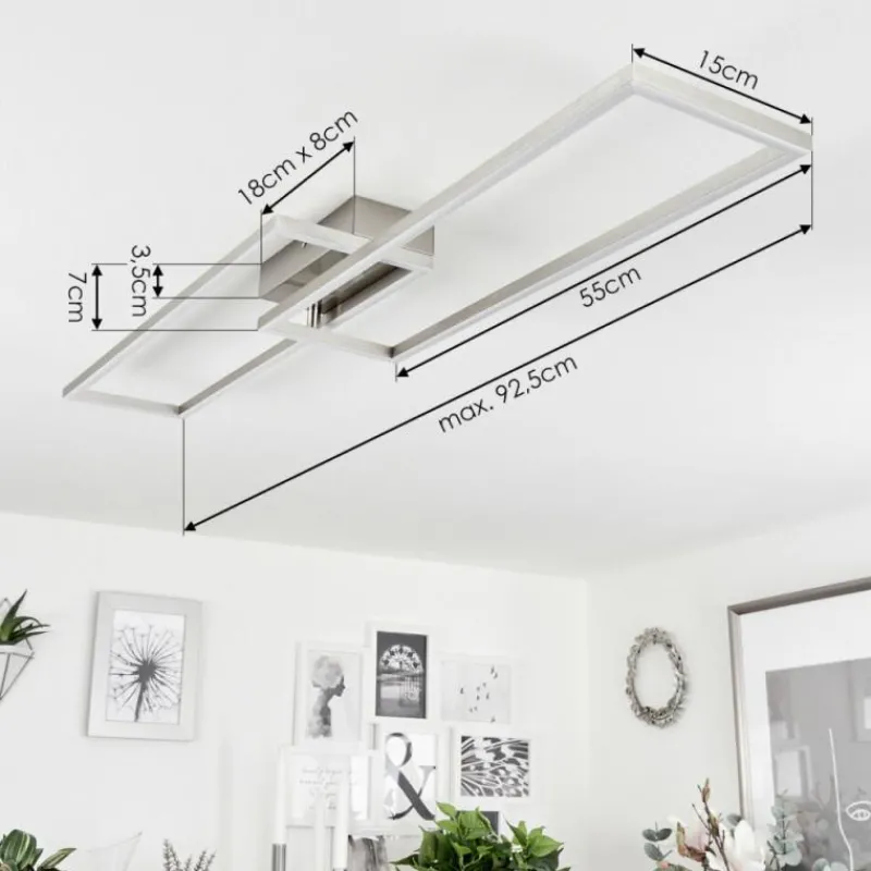 hofstein Plafonnier Torres LED Blanc, 1 lumière