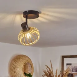 Luminaires Scandinaves-hofstein Plafonnier Totui Noir, 1 lumière