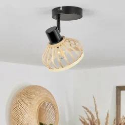 Luminaires Scandinaves-hofstein Plafonnier Totui Noir, 1 lumière