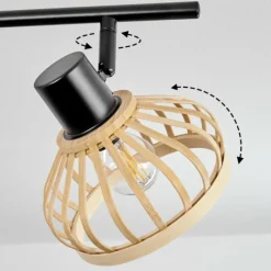 Luminaires Scandinaves-hofstein Plafonnier Totui Noir, 2 lumières