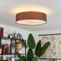 Lampes En Tissu-hofstein Plafonnier Tveid Nickel mat, 3 lumières