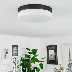 hofstein Plafonnier Valpedre Noir, 2 lumières