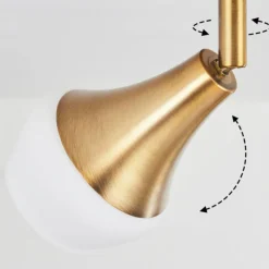 hofstein Plafonnier Venizy Vieux laiton, 1 lumière