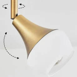 hofstein Plafonnier Venizy Vieux laiton, 2 lumières