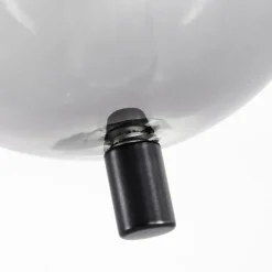 Suspension Verre Fumé-hofstein Plafonnier Verbania Noir, 3 lumières