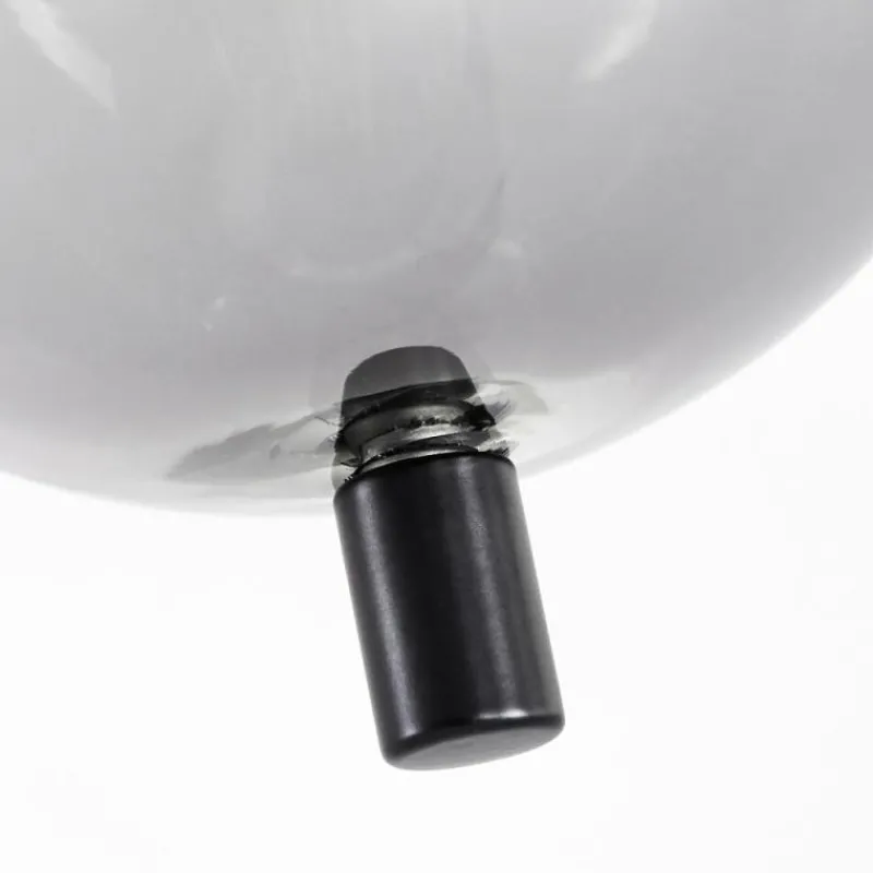 Suspension Verre Fumé-hofstein Plafonnier Verbania Noir, 6 lumières