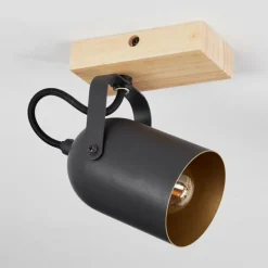 Lampes Dorées-hofstein Plafonnier Vergoignan Écru, Noir, 1 lumière