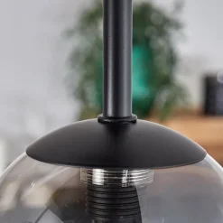 hofstein Plafonnier - Verre 10 cm, 12 cm, 15 cm Chehalis Fumé, 5 lumières