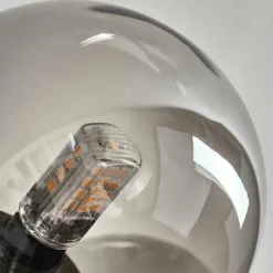 Lampes Dorées-hofstein Plafonnier - Verre 10 cm, 12 cm, 15 cm Chehalis Or, Noir, 6 lumières