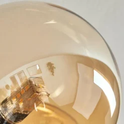 hofstein Plafonnier - Verre 10 cm, 12 cm, 15 cm Chehalis Or, Noir, 6 lumières