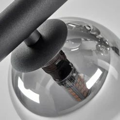 hofstein Plafonnier - Verre 10 cm, 12 cm, 15 cm Chehalis Clair, Fumé, 10 lumières