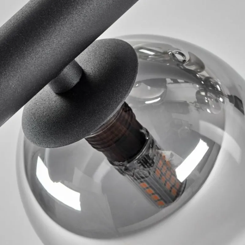 hofstein Plafonnier - Verre 10 cm, 12 cm, 15 cm Chehalis Ambre, Clair, Fumé, 10 lumières