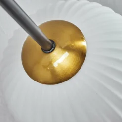 Lampes Dorées-hofstein Plafonnier - Verre 12 cm, 15 cm Chehalis Or, Noir, 6 lumières