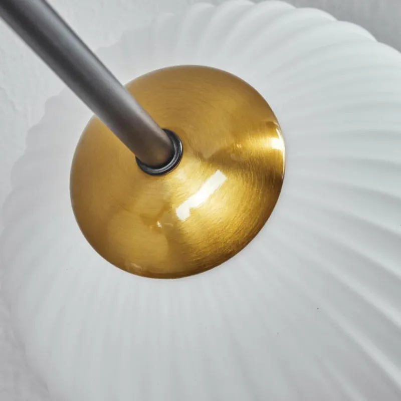 Lampes Dorées-hofstein Plafonnier - Verre 12 cm, 15 cm Chehalis Or, Noir, 6 lumières