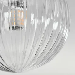 hofstein Plafonnier - Verre 10 cm, 12 cm, 15 cm Chehalis Clair, 10 lumières