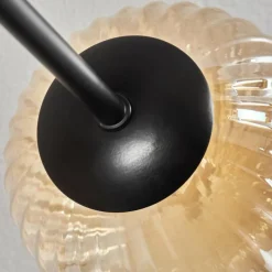 hofstein Plafonnier - Verre 12 cm, 15 cm Chehalis Ambre, 6 lumières