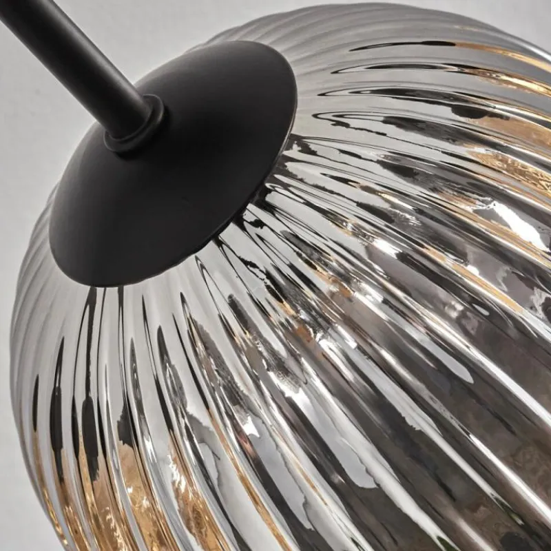 hofstein Plafonnier - Verre 10 cm, 12 cm, 15 cm Chehalis Ambre, Clair, Fumé, 6 lumières