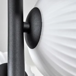 Lampes À Boules-hofstein Plafonnier - Verre 10 cm, 12 cm, 15 cm Chehalis Blanc, 8 lumières