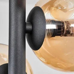 hofstein Plafonnier - Verre 10 cm, 12 cm Chehalis Ambre, Clair, 4 lumières