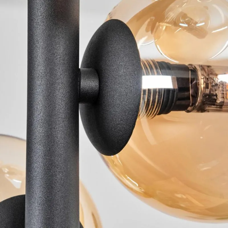 hofstein Plafonnier - Verre 10 cm, 12 cm Chehalis Ambre, Clair, 4 lumières