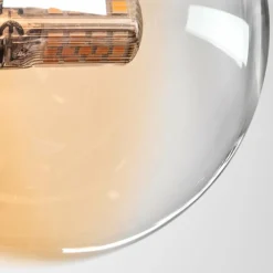 hofstein Plafonnier - Verre 10 cm, 12 cm Chehalis Ambre, Clair, Fumé, 4 lumières