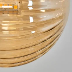 Lampes Dorées-hofstein Plafonnier - Verre 12 cm, 15 cm Chehalis Or, Noir, 8 lumières