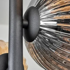 hofstein Plafonnier - Verre 10 cm, 12 cm, 15cm Chehalis Ambre, Clair, Fumé, 8 lumières